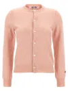 Comme Des Garçons Play Knitwear Cardigan Small Heart In Pink