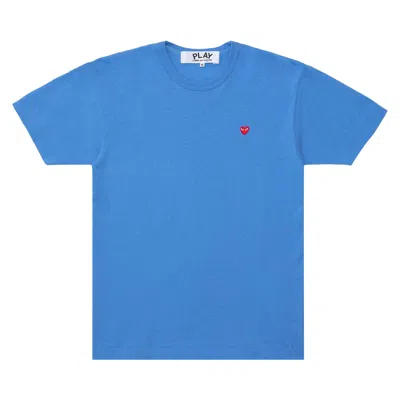 Pre-owned Comme Des Garçons Play Small Heart T-shirt 'blue'