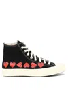 Comme Des Garçons Play Black Converse Edition Chuck 70 Multi Heart Sneakers In Black