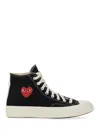 Comme Des Garçons Play Sneaker Con Logo In Black