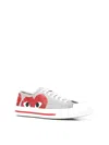 Comme Des Garçons Play Sneaker In Silver