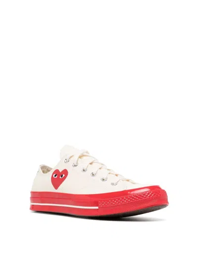 Comme Des Garçons Play Sneaker In White