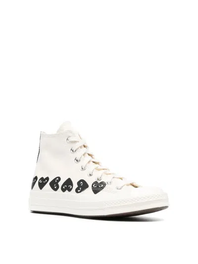 Comme Des Garçons Play Sneaker In White