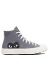 Comme Des Garçons Play Grey Converse Edition Half Heart Chuck 70 Sneakers