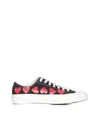 Comme Des Garçons Play Chuck 70 Multi Heart Sneakers In Black