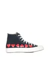 Comme Des Garçons Play Chuck 70 High-top Sneakers In Black