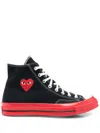 Comme Des Garçons Play Chuck 70 Cdg Hi Sneakers In Black