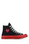Comme Des Garçons Play Chuck 70 Cdg Hi Sneakers In Black