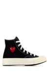 Comme Des Garçons Play X Converse Chuck Taylor® All Star® Heart High Top Sneaker In Black