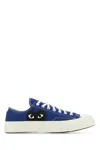 Comme Des Garçons Play Chuck Taylor Logo Low-top Canvas Sneakers In Blue