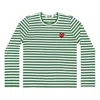 Comme Des Garçons Play Comme Des Garcons Play Striped Long-sleeve T-shirt 'green'