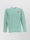 COMME DES GARÇONS PLAY STRIPED LONG SLEEVE T-SHIRT PLAY