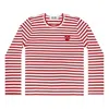 Comme Des Garçons Play Comme Des Garcons Play Striped Long-sleeve T-shirt 'red'