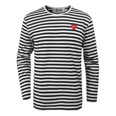 COMME DES GARÇONS PLAY COMME DES GARCONS PLAY STRIPED LONG-SLEEVE T-SHIRT 'WHITE'