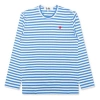 Comme Des Garçons Play Comme Des Garcons Play Striped Long Sleeves Tee 'blue White'