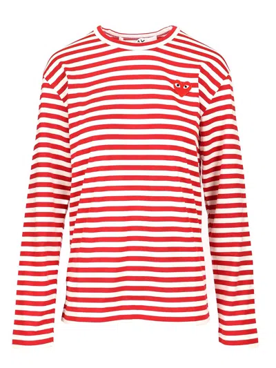 Comme Des Garçons Play Striped T-shirt