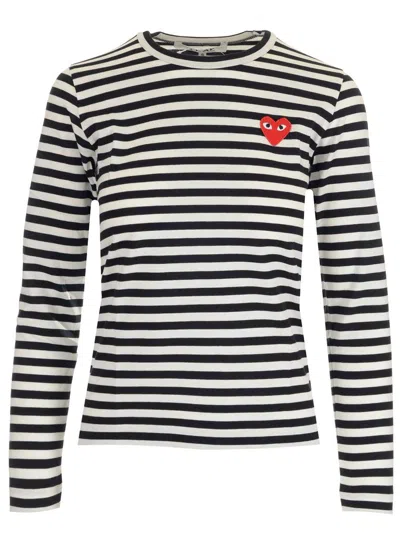 Comme Des Garçons Play Striped T-shirt