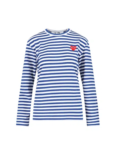 Comme Des Garçons Play Striped T-shirt