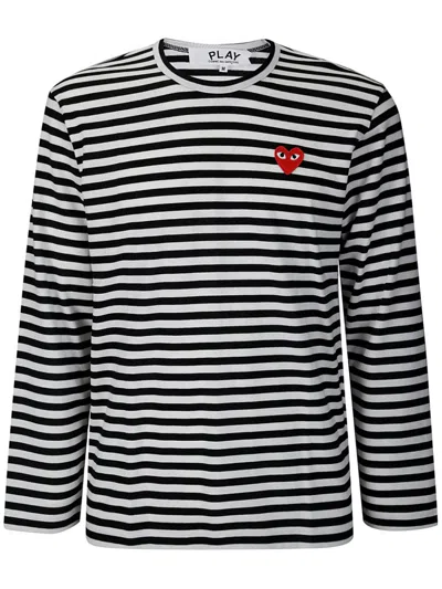 COMME DES GARÇONS PLAY STRIPED T-SHIRT