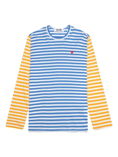 COMME DES GARÇONS PLAY STRIPED T-SHIRT
