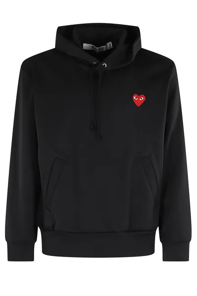 COMME DES GARÇONS PLAY SWEATER RED EMBLEM