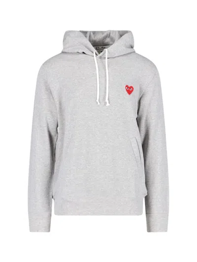 Comme Des Garçons Play Sweaters In Gray