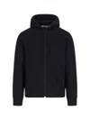 Comme Des Garçons Play Hooded Sweatshirt With Drawstring And Pockets In Black