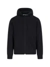 Comme Des Garçons Play Hooded Sweatshirt With Drawstring And Pockets In Black