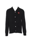 Comme Des Garçons Play Sweaters In Black