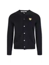 Comme Des Garçons Play Sweaters In Black