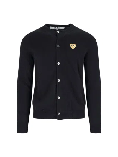 Comme Des Garçons Play Sweaters In Black
