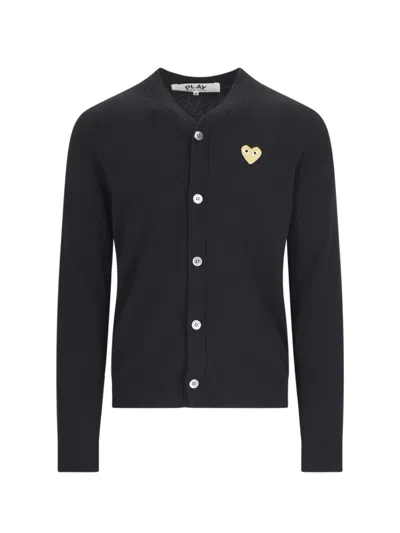 Comme Des Garçons Play Sweaters In Black