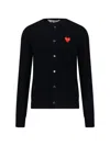 Comme Des Garçons Play Sweaters In Black