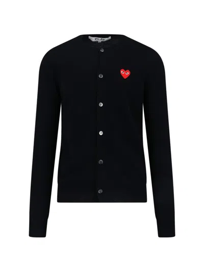 Comme Des Garçons Play Sweaters In Black