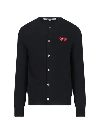 Comme Des Garçons Play Sweaters In Black