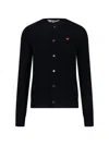 Comme Des Garçons Play Sweaters In Black