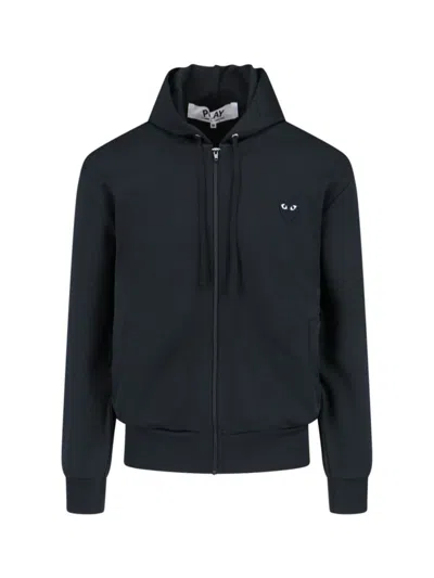 Comme Des Garçons Play Sweaters In Black