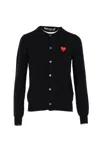 Comme Des Garçons Play Sweaters In Black