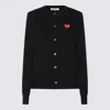 Comme Des Garçons Play Sweaters Blacks And Greys In Black
