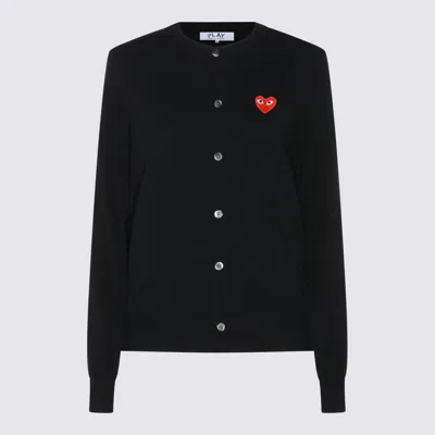 Comme Des Garçons Play Sweaters Blacks And Greys