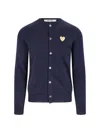 Comme Des Garçons Play Sweaters In Blue