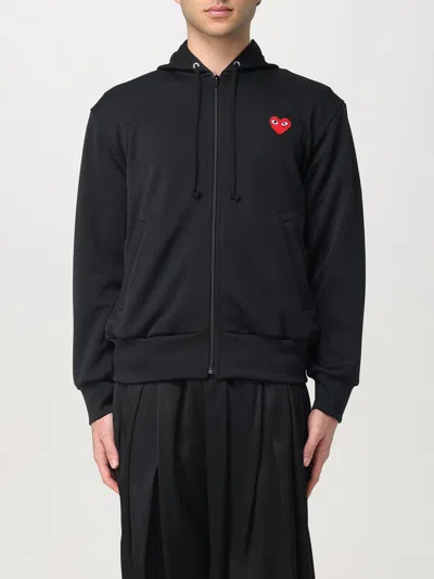 Comme Des Garçons Play Comme Des Garcons Play Technical Jersey Hoodie In Black