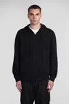 COMME DES GARÇONS PLAY SWEATSHIRT IN BLACK COTTON