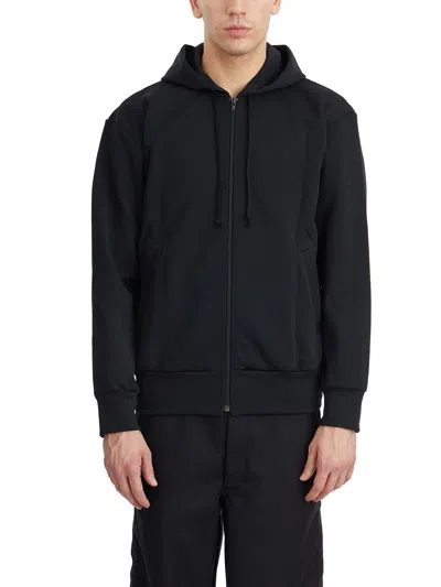 Comme Des Garçons Isaac Sellam Sweatshirt With Zip And Hoodie In Black