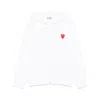 Comme Des Garçons Play Sweatshirts In White