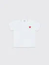 Comme Des Garçons Play T-shirt Comme Des Garcons Play Kids Color White In White
