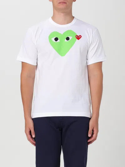 COMME DES GARÇONS PLAY T-SHIRT COMME DES GARCONS PLAY MEN COLOR GREEN,F95182012