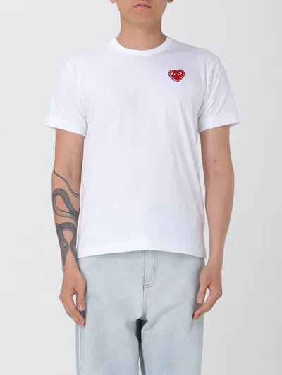 Comme Des Garçons Play T-shirt Comme Des Garcons Play Men Color White 1