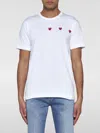Comme Des Garçons Play Comme Des Garcons Play Mens Multi Red Heart T-shirt In 白色