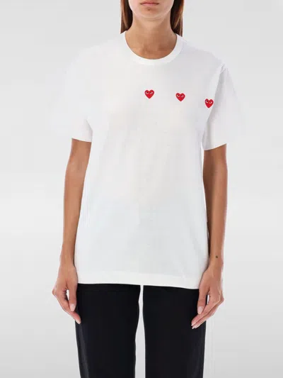 Comme Des Garçons Play T-shirt Comme Des Garcons Play Woman Color White In Weiss